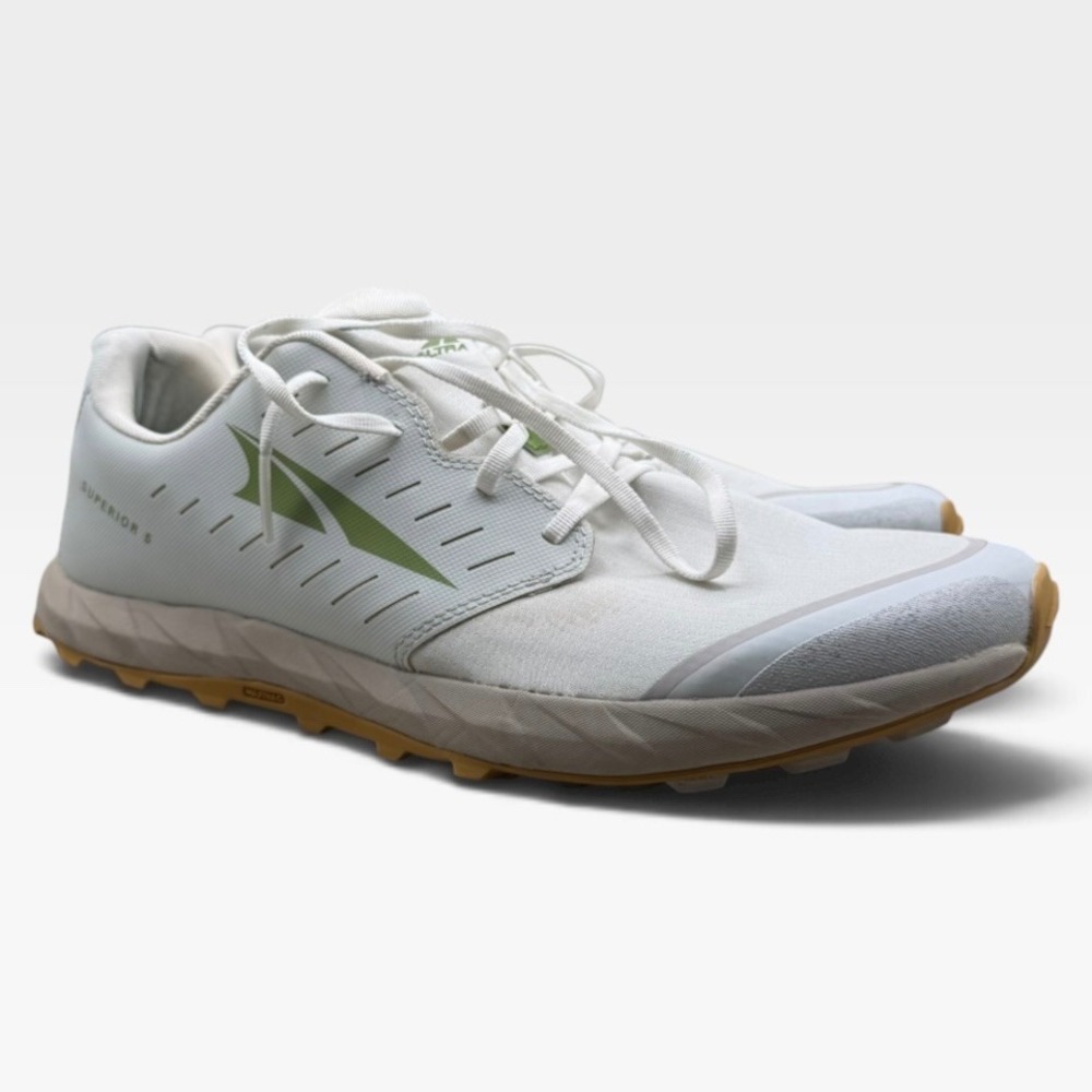 Altra Superior 5 Trail Running Shoes Mens 15 Zero Drop AL0A546Z224 White Green